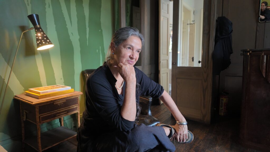 Chef Mónica Patiño en Casa Virginia, su restaurante de la colonia Roma.
